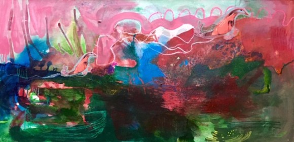 Lucy Owen Green Boat and 2 Birds